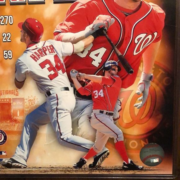 BRYCE HARPER 2012 Rookie of The Year WASHINGTON NATIONALS OFFICIAL MLB - Picture 6 of 12
